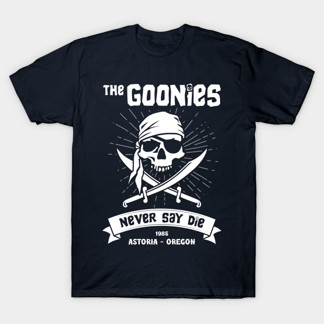 The Goonies Never Say Die T-Shirt by Three Meat Curry